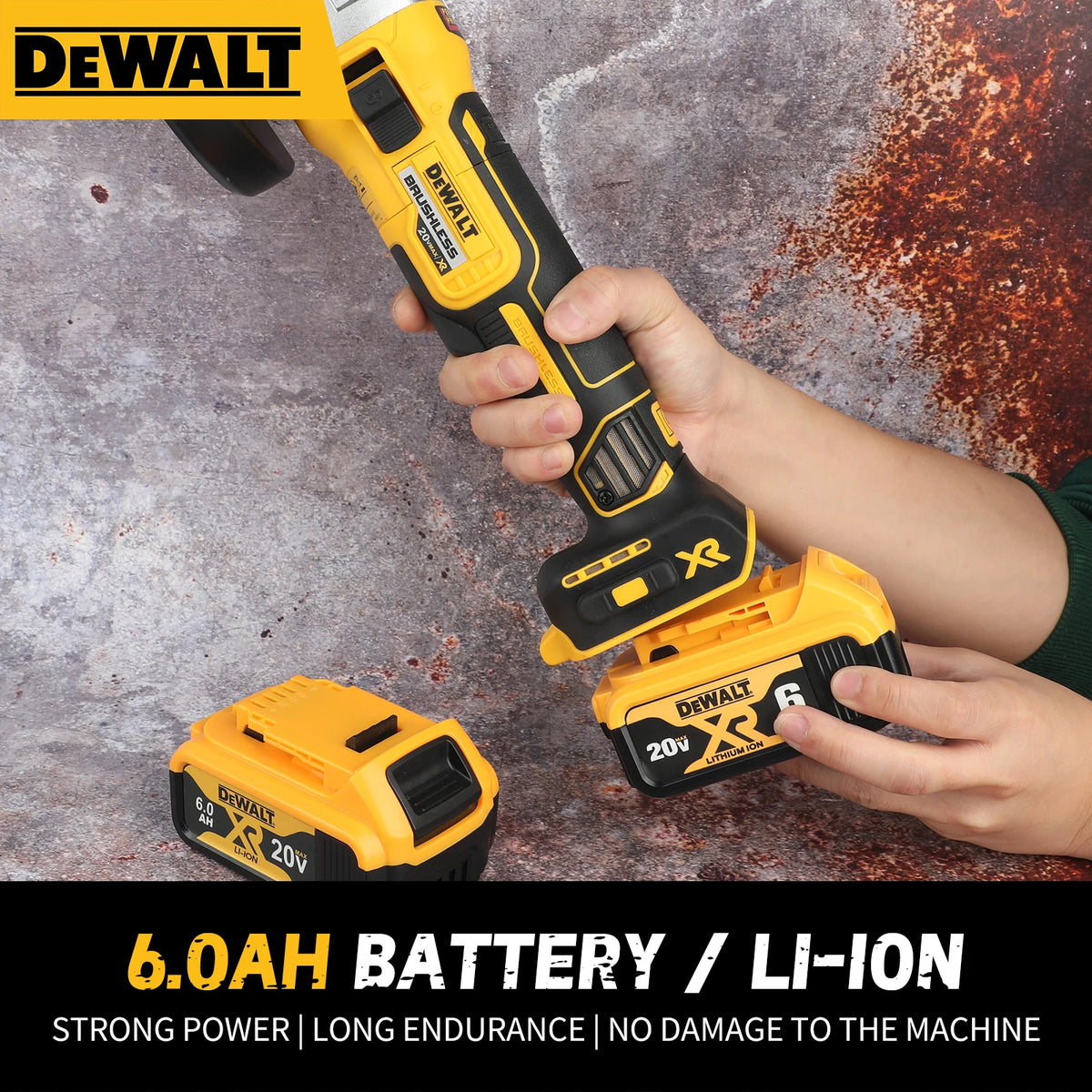 DEWALT DCG405 angle grinder bare machine tool 100/125MM Cutting Machine Rechargeable Brushless Portable Polisher Only machines