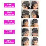 30 40 Inch Body Wave 13x6 HD Lace Frontal Wigs Human Hair 13x4 Lace Front Wigs 4x4 5x5 360 Brazilian Pre Plucked Lace For Women