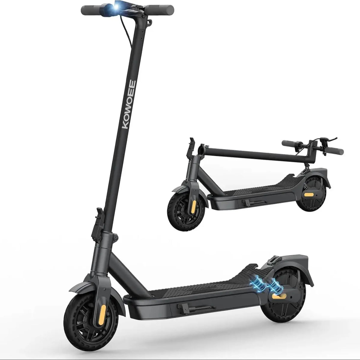 Electric Scooter 500W Motor 20 MPH 20 Mile Max Range 8.5" Foldable E-scooter Dual Suspension APP Control for Adults Commuting