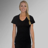 Women's 16.5Micro merino wool T shirt short sleeve V neck 100% merino wool base layer tops sports clothing Quick dry