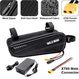48V 36V Electric Scooter/Bicycle Battery 14Ah 12Ah 10Ah High Capacity Lithium ion Pack Triangle Case For 250-500W Motor