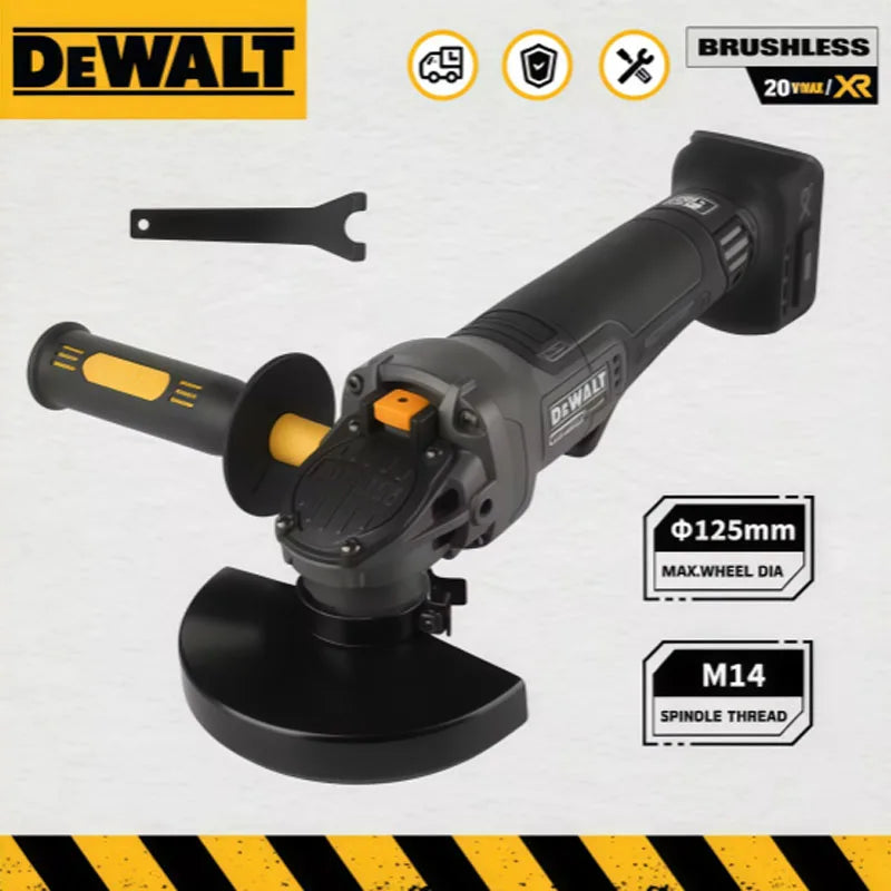DEWALT DCG406 20V Max XR Cordless 6.0Ah 125mm Angle Grinder M14 Spindle 9000 RPM for Construction DIY Industrial Use