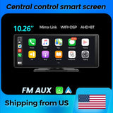 MEKEDE Central Control 10.26 Inch Universal Multimedia Player Carplay Android Auto Car Radio Touch Screen Navigation WIFI FM AUX