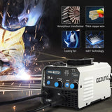 130Amp MIG Welder, 110V Gasless IGBT Inverter, Portable Wire Feed Machine for DIY and Home Use
