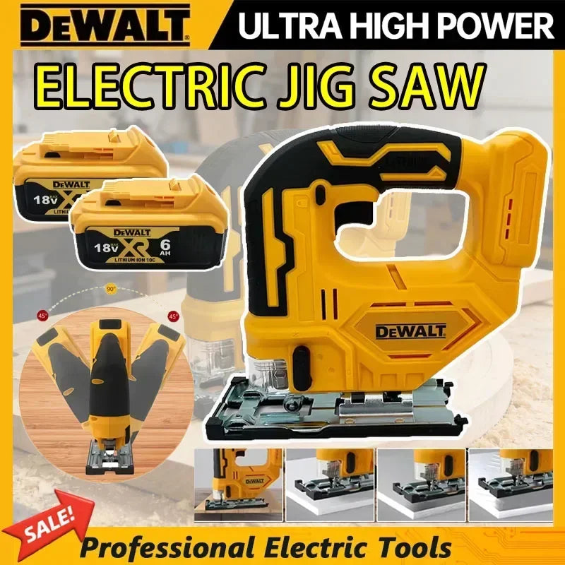 Dewalt Cordless Electric Jig Saw Brushless Curve Saw Portable Multifunction Adjustable Woodworking Power Tool
