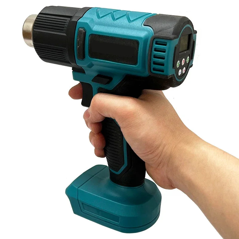 Heat Gun Cordless Hot Air Gun Industrial Handheld Electric Heat Gun Temperatures Adjustable 18V Battery Fit Makita