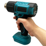 Heat Gun Cordless Hot Air Gun Industrial Handheld Electric Heat Gun Temperatures Adjustable 18V Battery Fit Makita