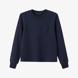 AS AW26 Trendy embroidered Crewneck Long Sleeve Top women's wear
