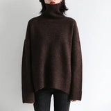 CHIC VEN Women's Sweater Autumn Winter New Turtleneck Knit Pullover Loose Clothes for Women Warm Solid Basic Female Tops 2026