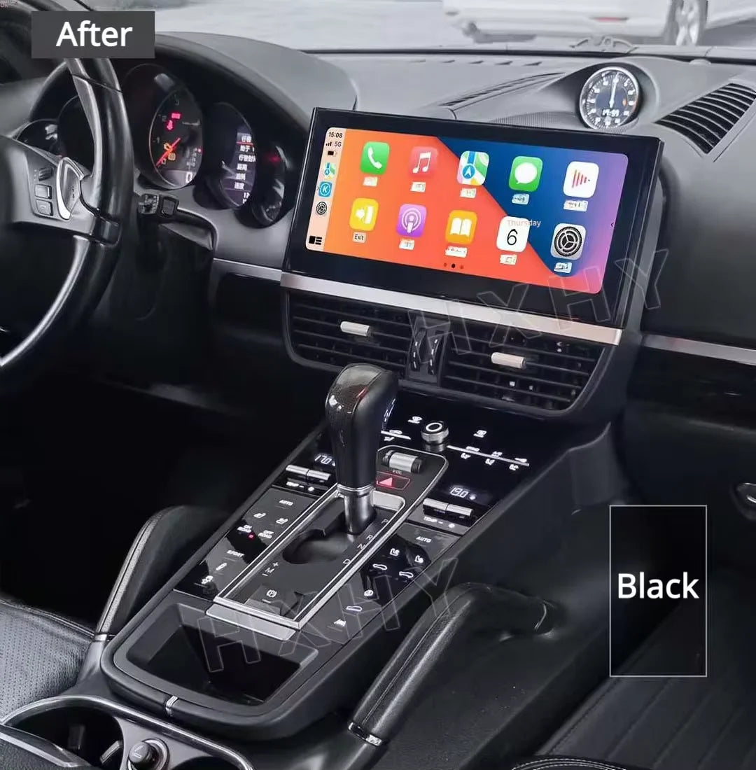 Car Digital Console Front AC Panel Full Touch 2024 Style to 959 Multimedia Player Control For Porsche Cayenne Macan 2010-2017