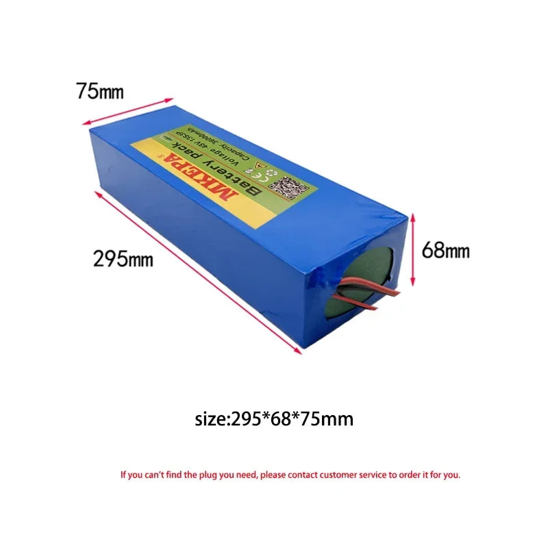 48V 13S3P 36Ah 21700 electric scooter folding electric lithium ion battery,Large capacity, high power External battery，with BMS