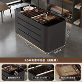 Simple clothing store cloakroom island cabinet drawer storage cabinet solid wood multi-layer studio jewelry display cabinet