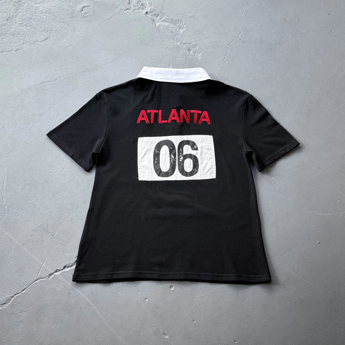 Mowalola ATL Angel Battle Spurs Embroidered Slim-fit Polo Shirt Short Sleeve T-shirt Tee Opium YVL Style