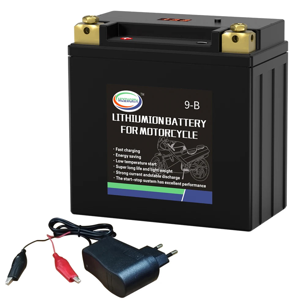 Motorcycle Battery 12V LiFePO4 Lithium Phosphate Ion with BMS Voltage Protection For BMW,Halley, Augusta,KTM,Honda,Suzuki,Yamaha