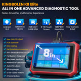 2025 KINGBOLEN K8 Elite Bidirectional Car OBD2 Diagnostic Scanner,CANFD DOIP ,34+ reset, with Active Tests PK X431 PRO ELITE