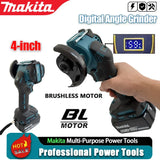 Makita Digital Display Brushless Mini Angle Grinder For 20V / 18V Battery Grinding Machine Cutting For DeWALT