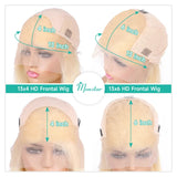 250 300 High Density Lace Wig 613 Blonde 13X4 13x6 Hd Lace Front Human Hair Wig Raw Hair Vietnamien Straight Human Hair 360 Lace
