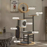 Multi-layer Board Creative Tree Solid Cat Wood Cat Cat Luxury Scratching Climbing for Frame Balcony Home Simple Pet Accessories