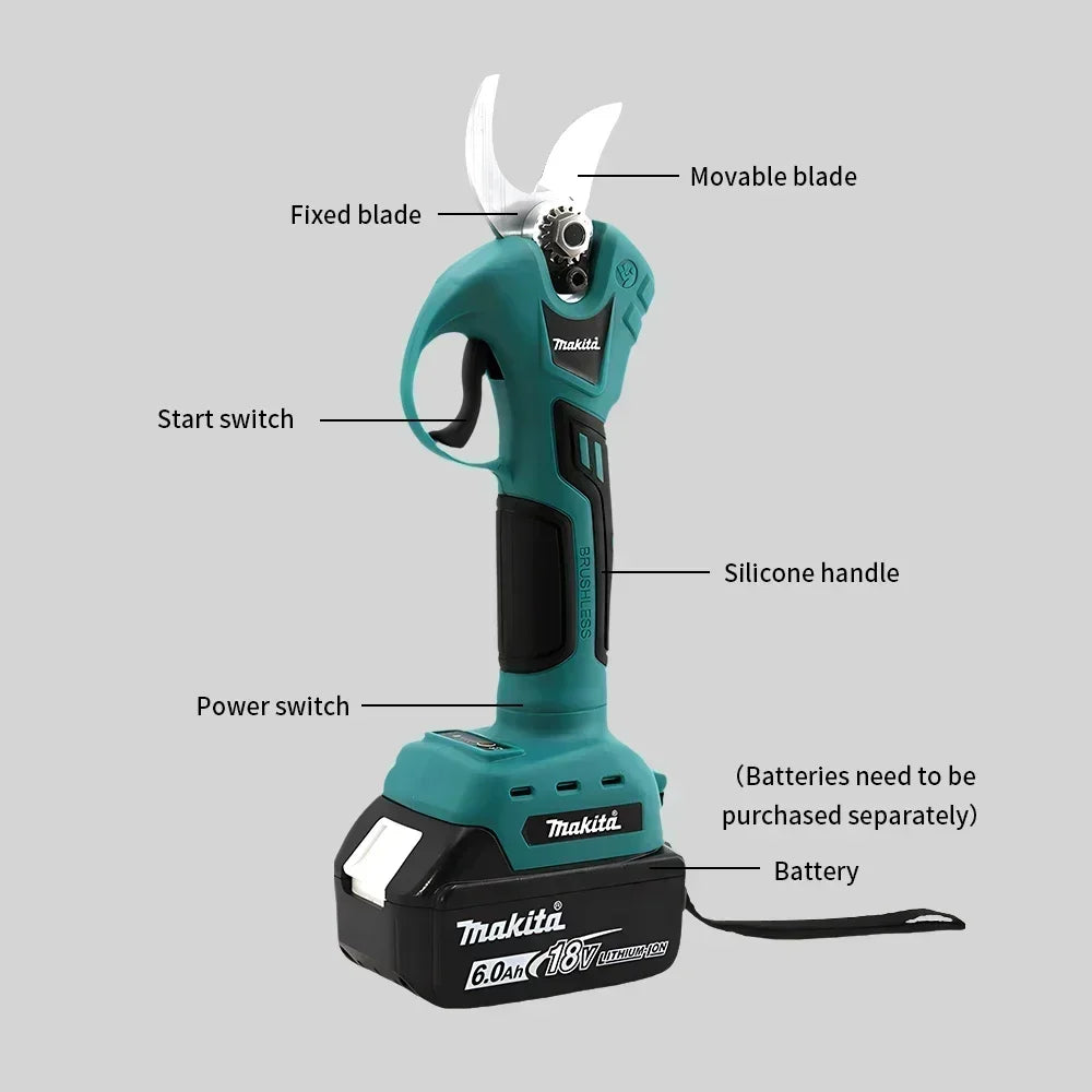 Makita Garden Pruner Tool Professional Cordless Electrician Scissors Pruning Shears Cutter Wireless Drills Tools