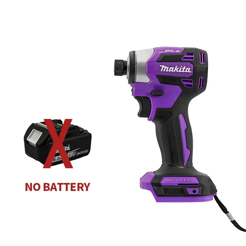 Makita DTD173 18V LXT Cordless Brushless Impact Driver 180 N·M Wood Bolt T-Mode Electric Drill Rechargeable Power Tools