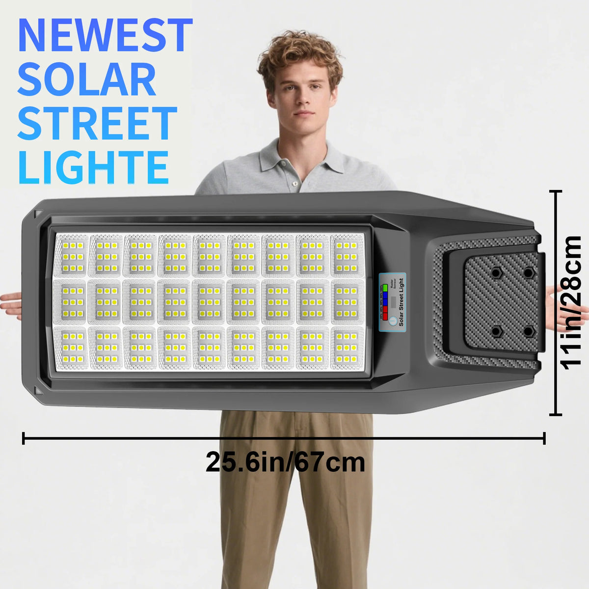 Ship from Local Warehouse, 1-Pack 8000W Outdoor Waterproof Solar Light, Motion Sensor & Remote Control, Timer & Constant Bright Mode, Dusk-to-Dawn Auto On/Off, IP65 Waterproof, Easy Installation, Ideal for Yard and Parking Lot