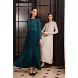 AP Women 2026 Autumn and Winter New Design Shine Cardigan and Pleated Slip Dress Elegant Lady Clothing