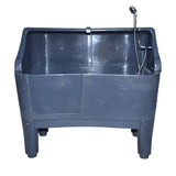 Factory Supply Durable Multicolor Plastic Dog Grooming Bathtub with Splash Back