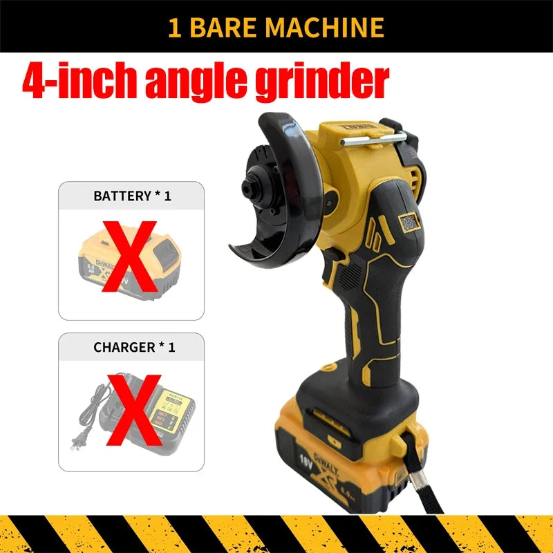 DeWALT 18V/20V Cordless Angle Grinder, 4 Inch Brushless with Digital Display, Electric Cutting Polishing Grinding Tools