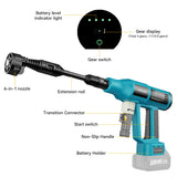 250Bar Brushless Electric High Pressure Car Washer Gun 6-in-1 4 Gears Car Washing Garden Water Spray Gun for Makita 18V Battery