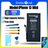 High Cpacity Cell + 7037 TI Ultra Battery Replacement for iPhone StellarXcell11 13mini 15 IP14 Pro Max 12 16 16pro 16promax