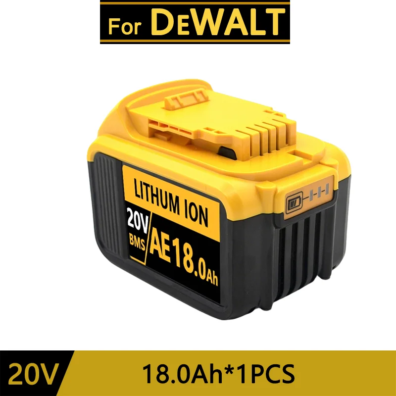 For DeWalt 20V Lithium Ion Batteries 20V 12Ah 18Ah DCB203 Li Ion Battery Replacement DCB206 DCB205 DCB204 DCB200 Power Tools