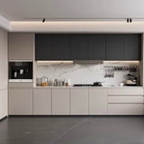 Factory Direct Sale of Modern Style Solid Wood Oak Waterproof Kitchen Cabinets Large Storage Space Eco-Friendly Multi-Functional