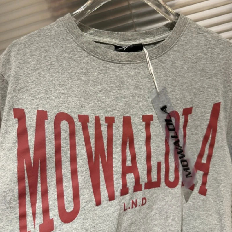 Mowalola Sweat Opium YVL style graphic print grey fitted short-sleeved base layer T-shirt