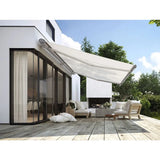 Customized Retractable Waterproof Awning Aluminum Sunshade Canopy Fully Enclosed Electrically Foldable Arm Sunshade Awning