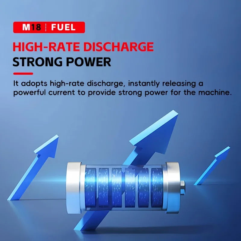 Milwaukee M18 XC 18V 8.0Ah 21700 Lithium Cell High Capacity Battery Rechargeable for 48‑11‑2830 0730‑20 Cordless Power Tools