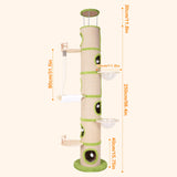 Forest Large Cat Modern Cat Tower with Sisal Scratching Pad Cat Climbing Frame Super Large Cat Tree Tower for Indoor Cats Adults