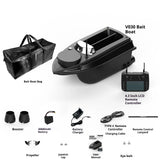 V030 Large RC Bait Ship GPS 9 Fishing Ground 180 Point Intelligent Automatic Cruise Return 12V High Speed Fish Seeker Trawl Nest