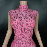 Elegant Rhinestone Party Dresses luxurious Celebration Birthday Dress Wedding Ball Sparkles Couture For Baby Shower Dress