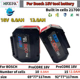 21700 18V High Power Rechargeable Battery, 18V, 8.0AH/12.0AH, Suitable for Tool BAT609, BAT618, GBA18V 21700, 100% Original