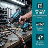 Makita 540°C Temperature Control Heat Gun 18V Cordless Handheld Hot Air Gun With LED Display Soldering Thermal Blower Tool