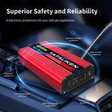 Pure Sine Wave Inverter 3500W/4000W/4500W/5000W inverter  12v converter 60HZ Portable camping car available US socket