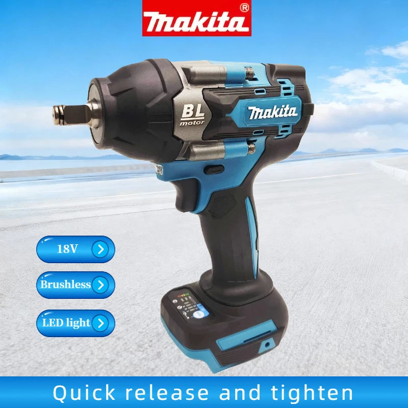 Makita DTW700 Brushless Electric Screwdriver Machine, Rechargeable Drill Driver, for 18V battery, bare machine