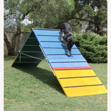 Steel Dog Agility Training Equipment FCI Dog Agility A-Frame Climbing Platform Training Ramp for Obedience and Exercise