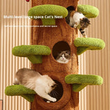 Luxury Modern Tall Large Cat Tree with Scratching Bed Hammock Removable Mats Heavy Duty Carton Packaging 90.55in Cat Furniture