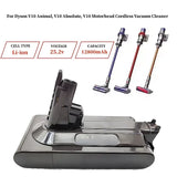 25.2V For Dyson V10 Battery V10 Animal Absolute Fluffy Cordless Vacuum Cleaner NEW 25.2V 3800mAh-12800mAH DYSON V10 batterie