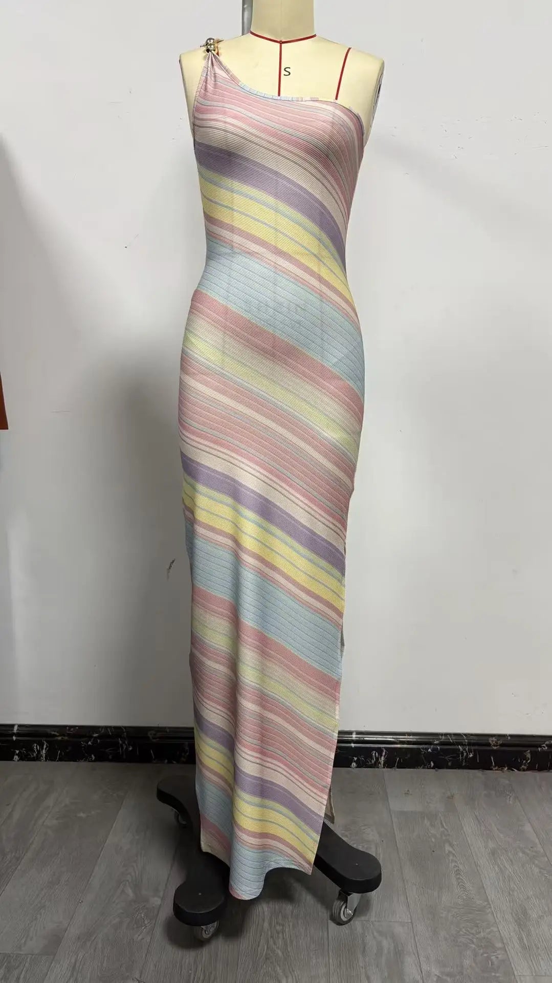 Elegant Printed Women's Dress Sleeveless Off Shoulder Skinny Lady Long Dresses 2026 Summer Chic Female Vacation Comfortable Robe