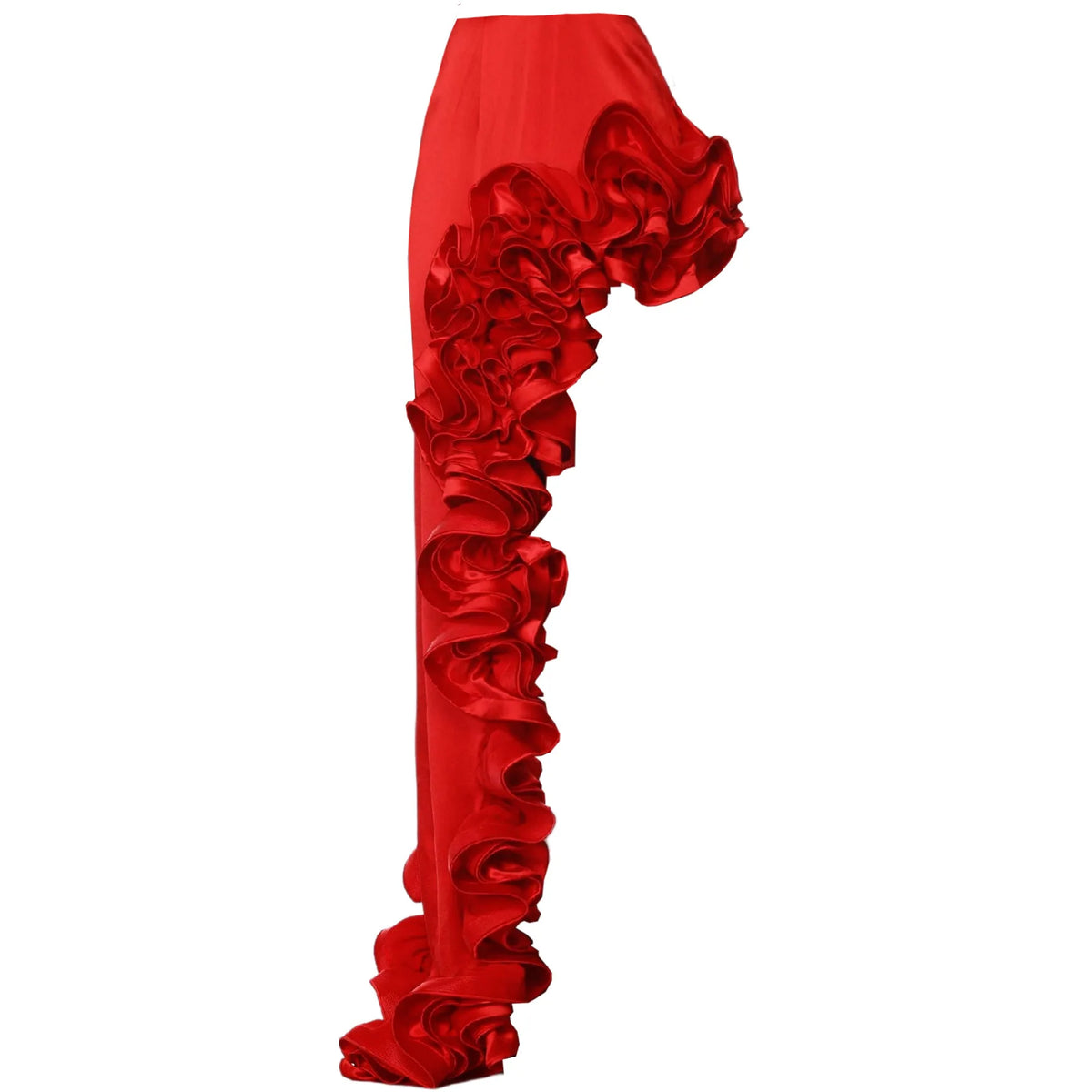 MUOLUX 2024 Sexy Red One Piece Shoulder Swimsuit 3D Flower Print Vintage Monokini Bodysuit Women's Beach Bathing Suit with Skirt