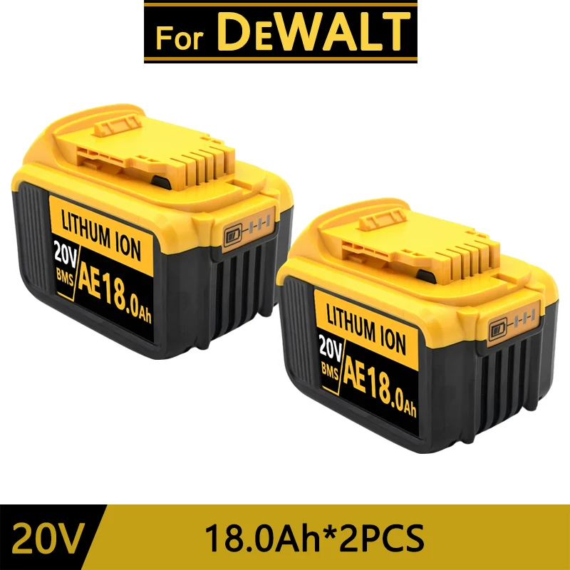 For DeWalt 20V Lithium Ion Batteries 20V 12Ah 18Ah DCB203 Li Ion Battery Replacement DCB206 DCB205 DCB204 DCB200 Power Tools