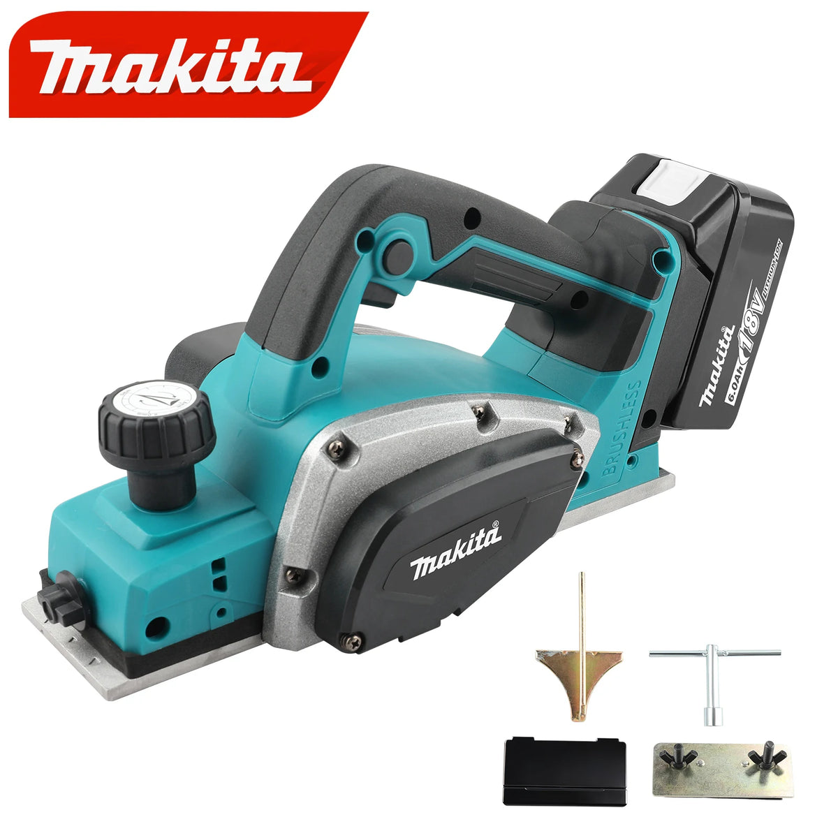 Makita DKP180 18V Planer 82mm Width 15000RPM with Chip Ejection and Lock Button for Safe and Efficient Woodworking tools
