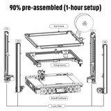 Sovol SV08 Core-XY 3D Printer Open Source, Max 700mm/s High Speed 3D Printers with 300℃ Clog-free Hotend and Camera